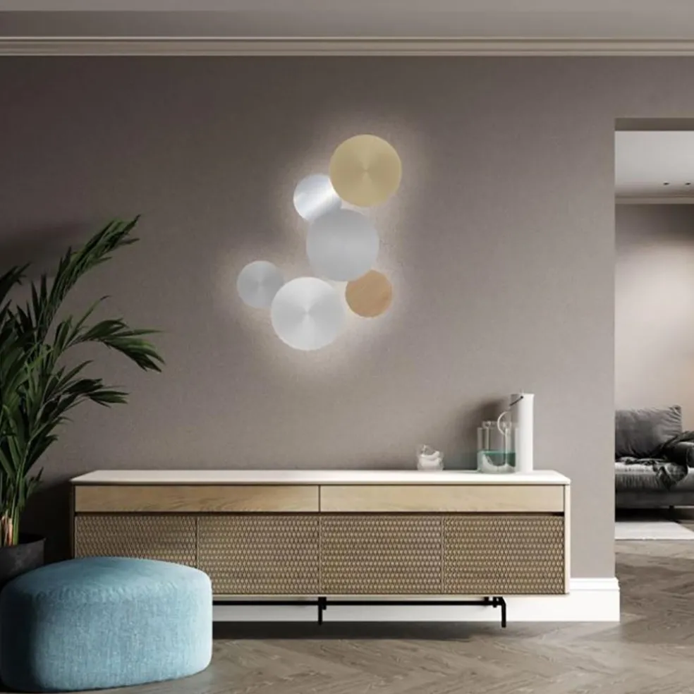 Aluminium LED wandlamp op accu 3-standen dimbaar