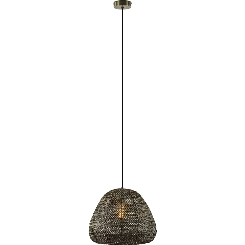 Antiek bronzen hanglamp Finou Light and Living