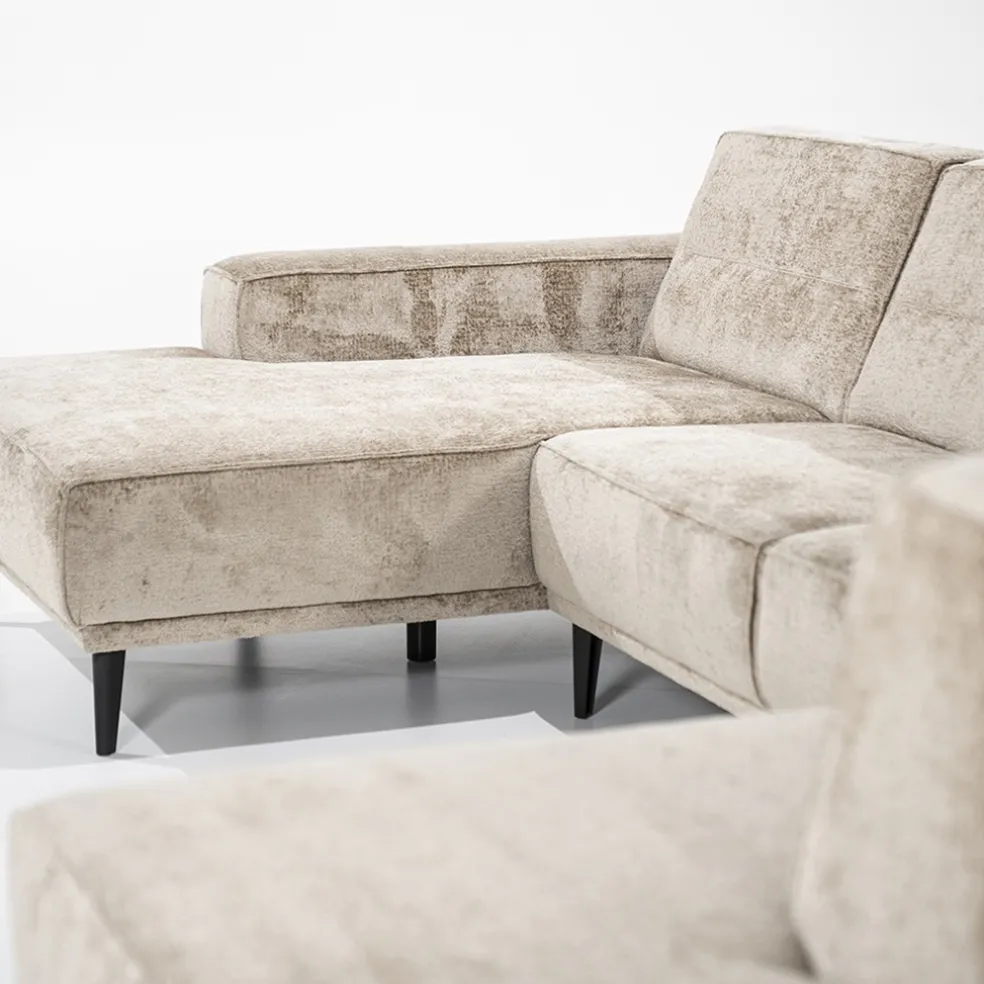 Bank Sef U-opstelling taupe