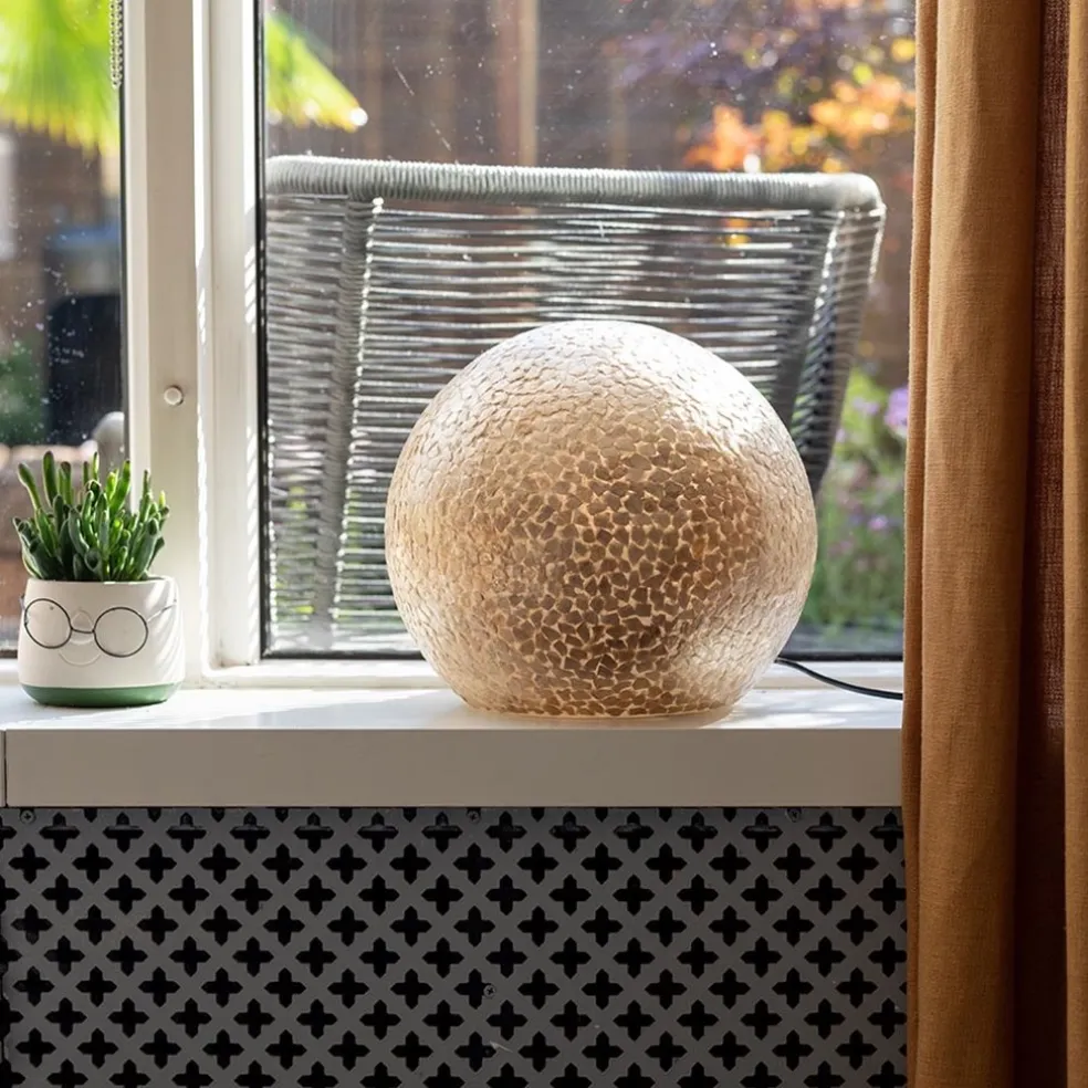 Beach tafellamp schelpen bol woonkamer