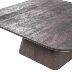 Bijzettafel Aron bruin 80x80 cm