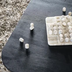 Bijzettafel Aron zwart 80x80 cm