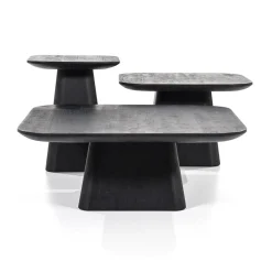 Bijzettafel Aron zwart 60x60 cm