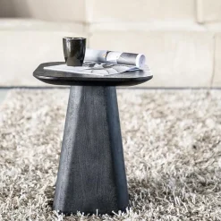 Bijzettafel Aron zwart 40x40 cm