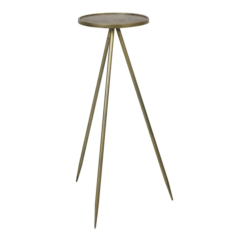 Bijzettafel Envira antiek goud Ø35x98,5 cm