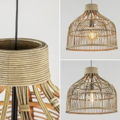 Botanische hanglamp Pocita rotan naturel 48 cm