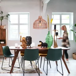 Botanische hanglamp Pocita rotan naturel 48 cm