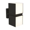Buitenlamp Cuba double square zwart IP54