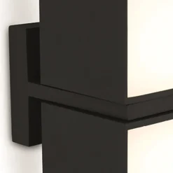 Buitenlamp Cuba double square zwart IP54
