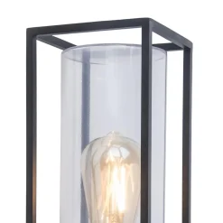 Buitenlamp Flair lantaarn op voet zwart IP44