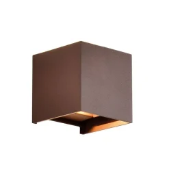 Buitenlamp wand bruin up+down IP54