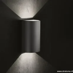 Buitenlamp wand up+down antraciet IP54