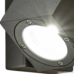 Buitenlamp wand verstelb.antraciet IP54