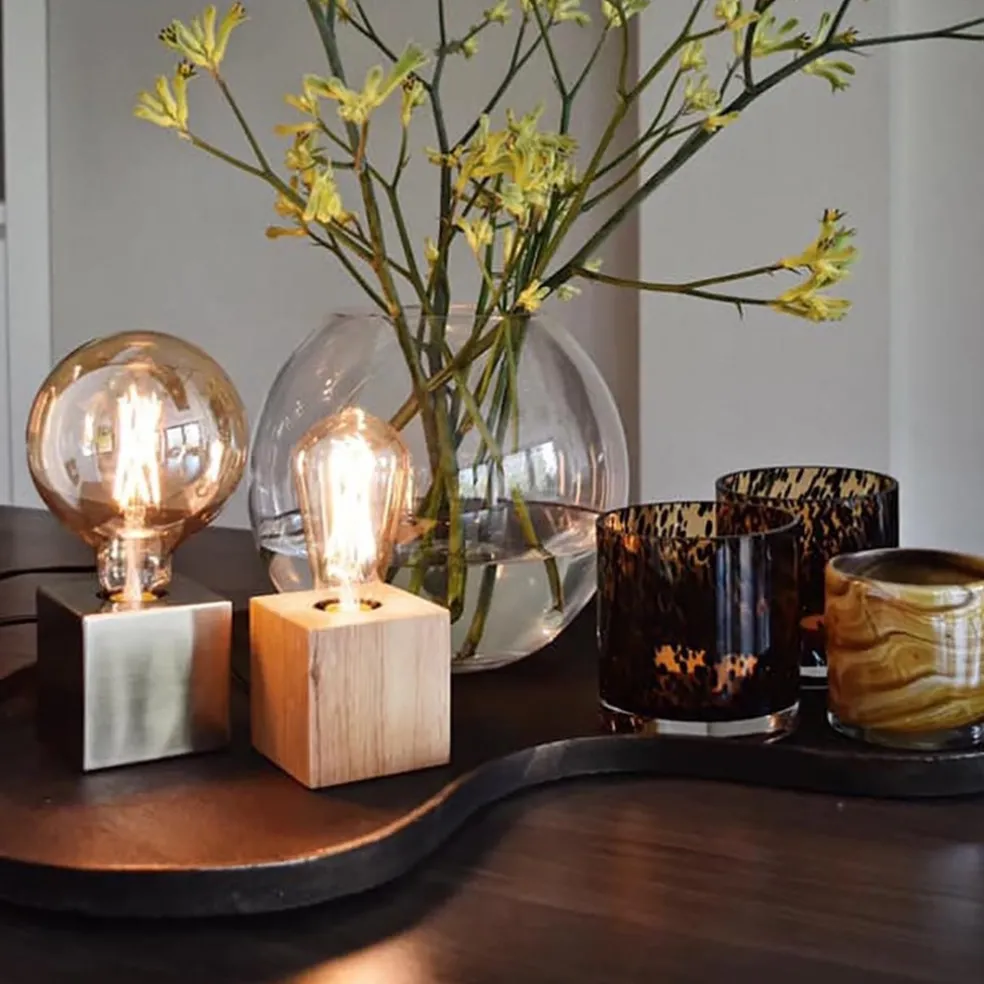 Calex tafelarmatuur hout