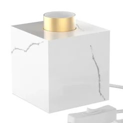 Calex tafelarmatuur wit/marmer