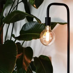 Calex vloerlamp U-Line mat zwart excl lichtbron