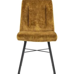 Chique eetkamerstoel velours goud