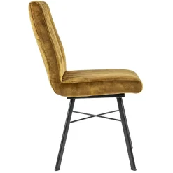 Chique eetkamerstoel velours goud