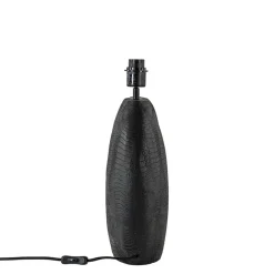 Chique lampvoet Skeld mat zwart exclusief kap