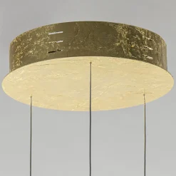 Design LED hanglamp 3-lichts rond goldleaf