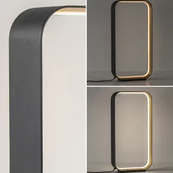 Design LED tafellamp dimbaar zwart/goud