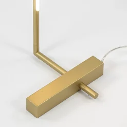 Design LED vloerlamp goud verstelbaar