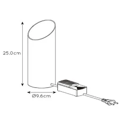 Design tafellamp uplighter mat zwart met goud