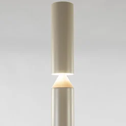 Design vloerlamp beige up+down