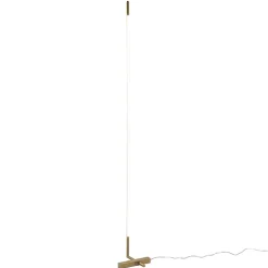 Dimbare LED vloerlamp met verstelbare kap goud