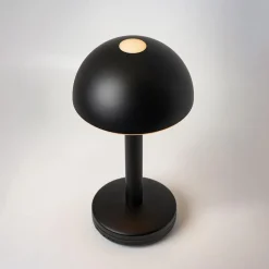 Draadloze LED tafellamp zwart oplaadbaar