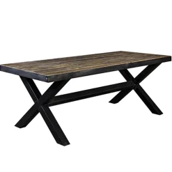 Eettafel Light & Living zink/hout