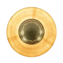 Elegante plafond/wandlamp antiek brons