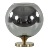 Globe tafellamp smoke/titanium met gouden voet