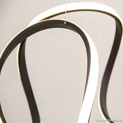 Grote design hanglamp zwart LED