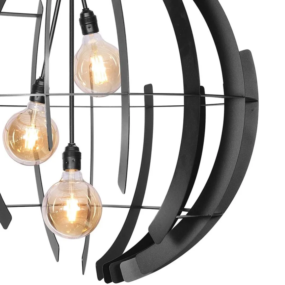 Grote hanglamp Terra 80 cm zwart