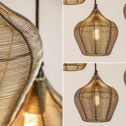 Grote landelijke hanglamp 10-lichts antiek brons Alvaro