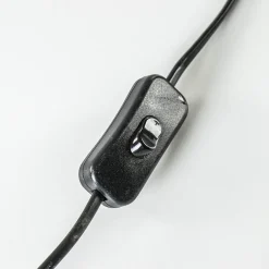 Grote landelijke lampvoet Pasco donker hout excl. kap