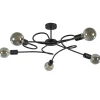 Grote 5-lichts plafondlamp zwart exclusief lichtbronnen