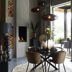 Grote Light and Living hanglamp Bahoto mat zwart