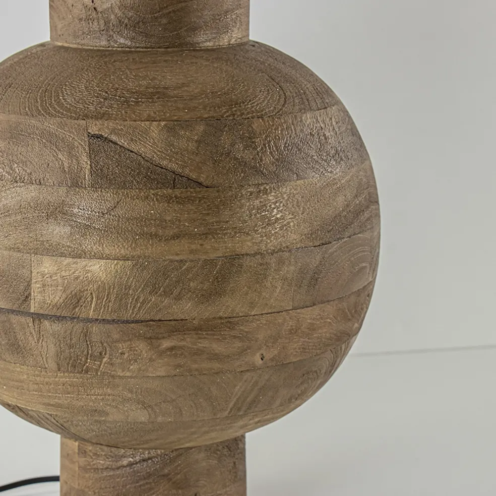 Grote Light and Living lampvoet Barumi hout