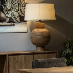 Grote Light and Living lampvoet Barumi hout