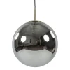 Grote luxe hanglamp brons + smoke glas Medina