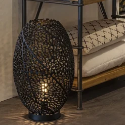 Grote tafellamp Sinula Light and Living mat zwart