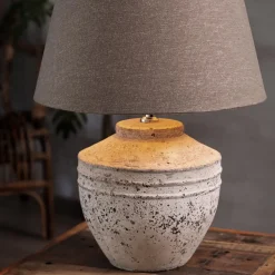 Grove tafellamp Toba lampenvoet L&L