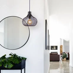 Hanglamp Aglio 28cm zwart