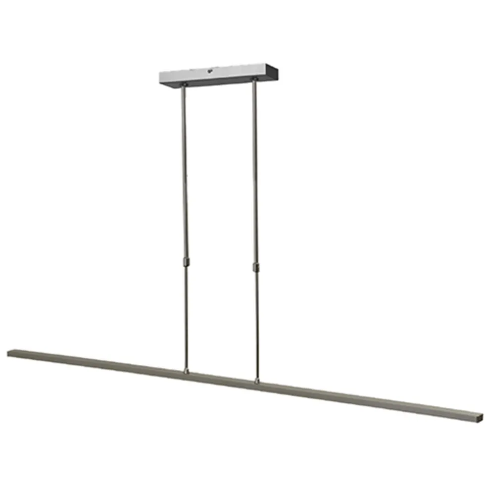 Hanglamp balk alu 130cm led direct