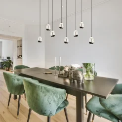 Hanglamp Black Egg 8L zwart/helder