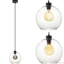 Hanglamp bol helder glas 25cm