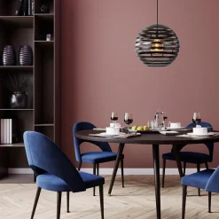 Hanglamp bol zwart 40cm