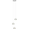 Hanglamp chroom/smoke glas 3-lichts